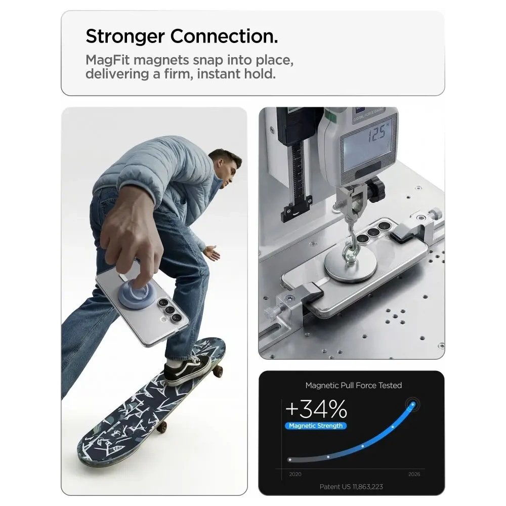 Etui Spigen Ultra Hybrid Mag MagSafe do Samsung Galaxy S26+ Plus Clear/white