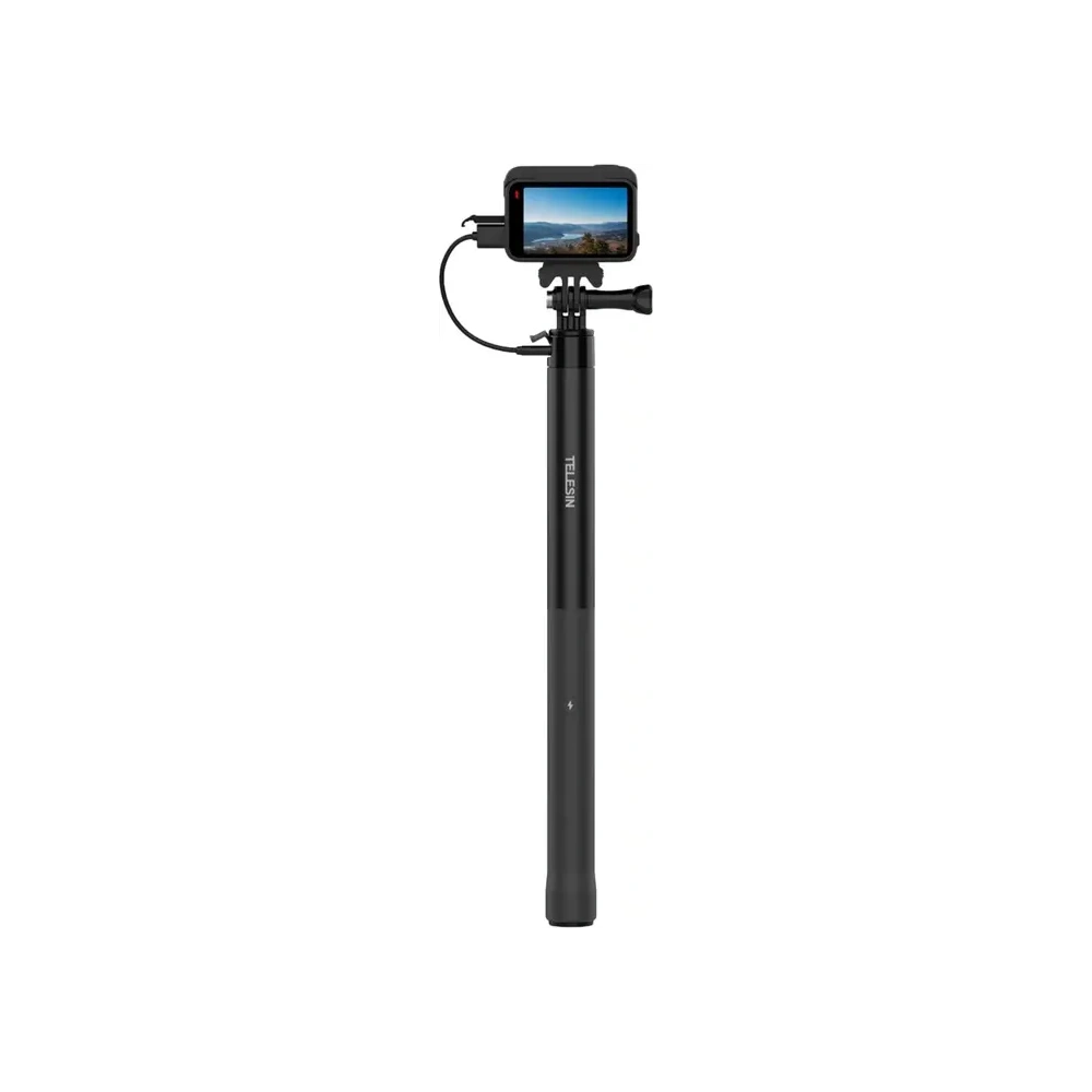 Selfie-stick z powerbankiem Telesin dla kamer sportowych / smartphone S1-CSS-05