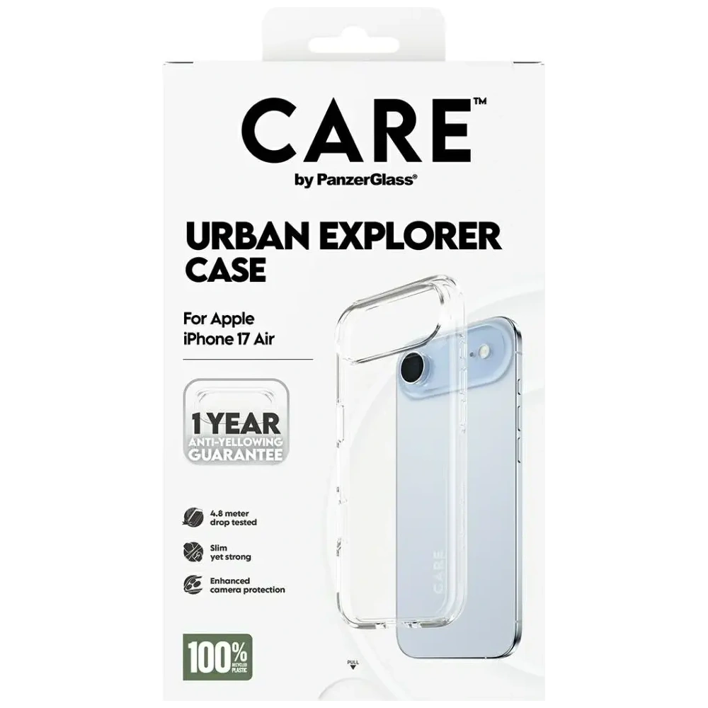 Etui CARE by PanzerGlass Flagship Urban Explorer w. Clear Frame do Apple iPhone Air przezroczysty