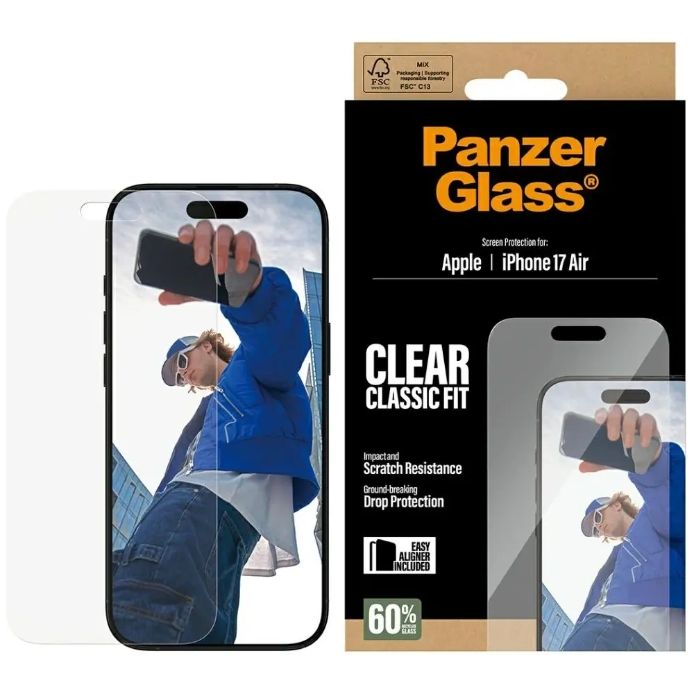 Szkło hartowane PanzerGlass Classic Fit EasyAligner do Apple iPhone Air