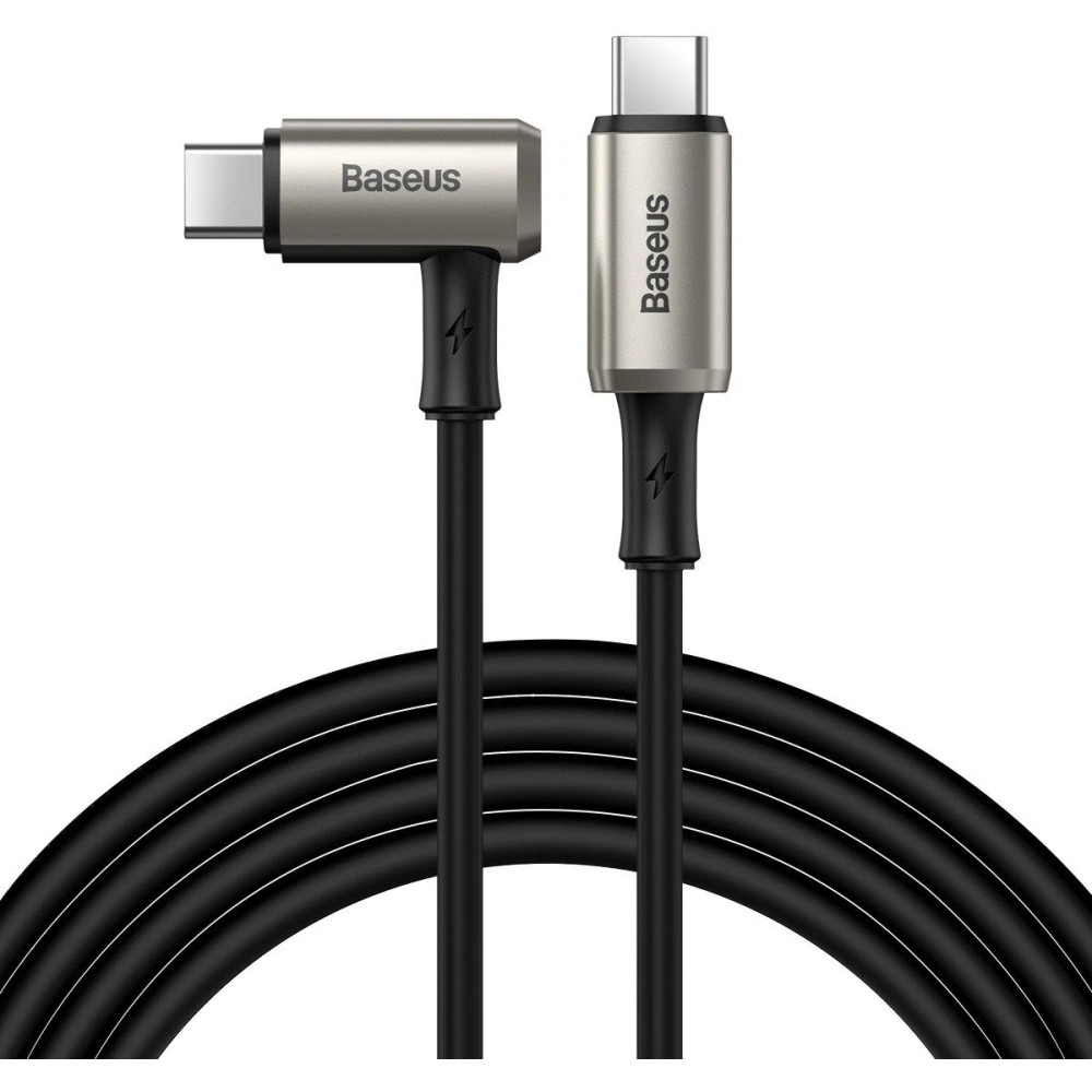 Hurtownia GSM - Kabel úhlový USB-C 3.1 Baseus Hammer, 100W, PD, 4K 1.5m (černá-šedá) - BSU1702BLKGRY - {ean13} - Hurt