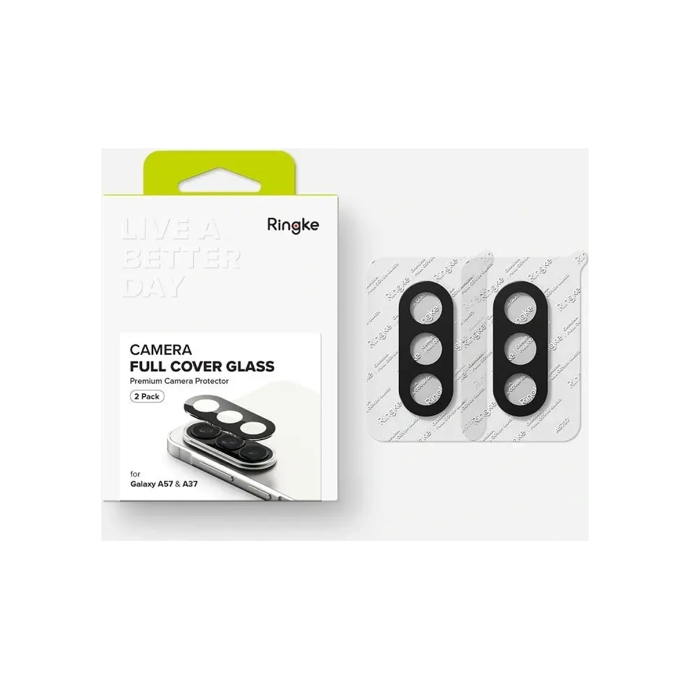 Osłona aparatu Ringke Camera Full Cover do Samsung Galaxy A37 / A57 5G Black [2 PACK]