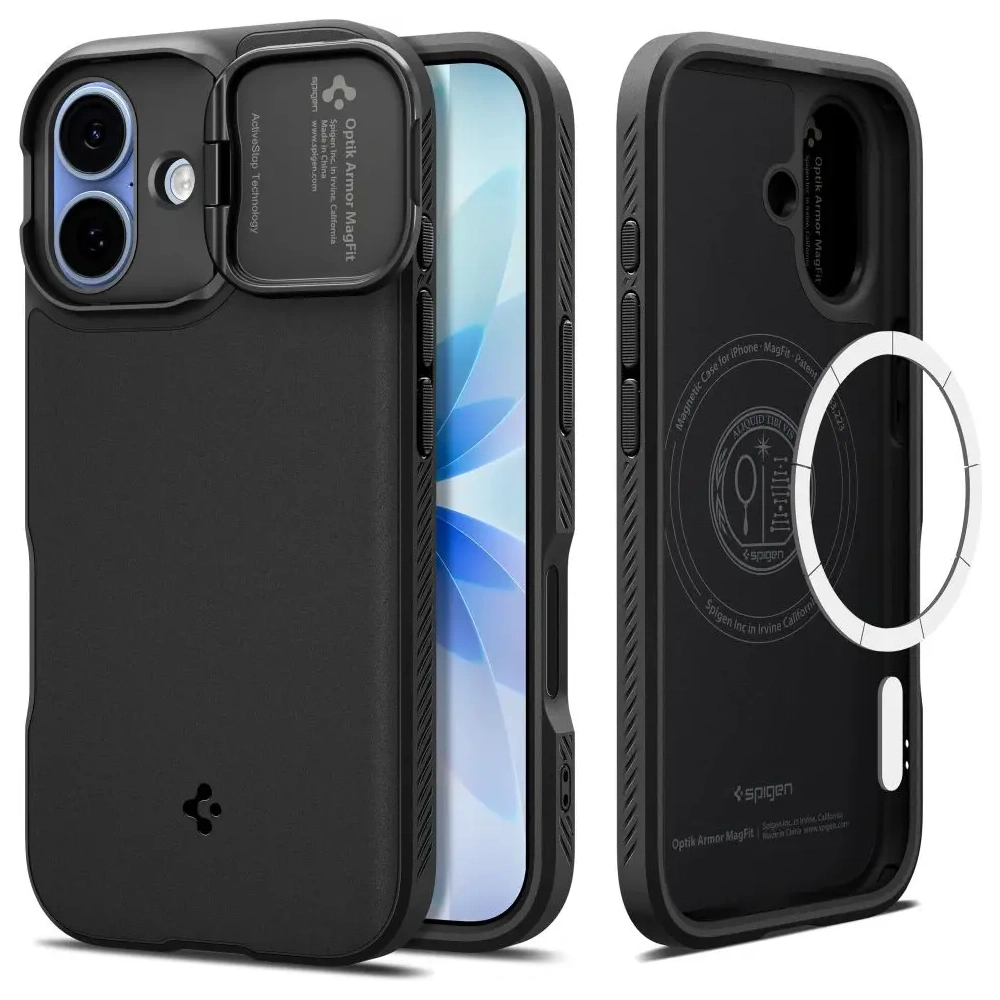 Etui Spigen Optik Armor Mag MagSafe do Apple iPhone 17 Black