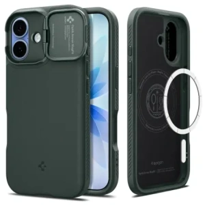 Etui Spigen Optik Armor Mag MagSafe do Apple iPhone 17 Abyss Green