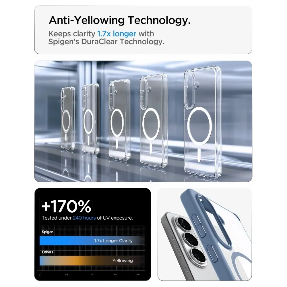 Etui Spigen Ultra Hybrid Mag MagSafe do Samsung Galaxy S26+ Plus Light Blue