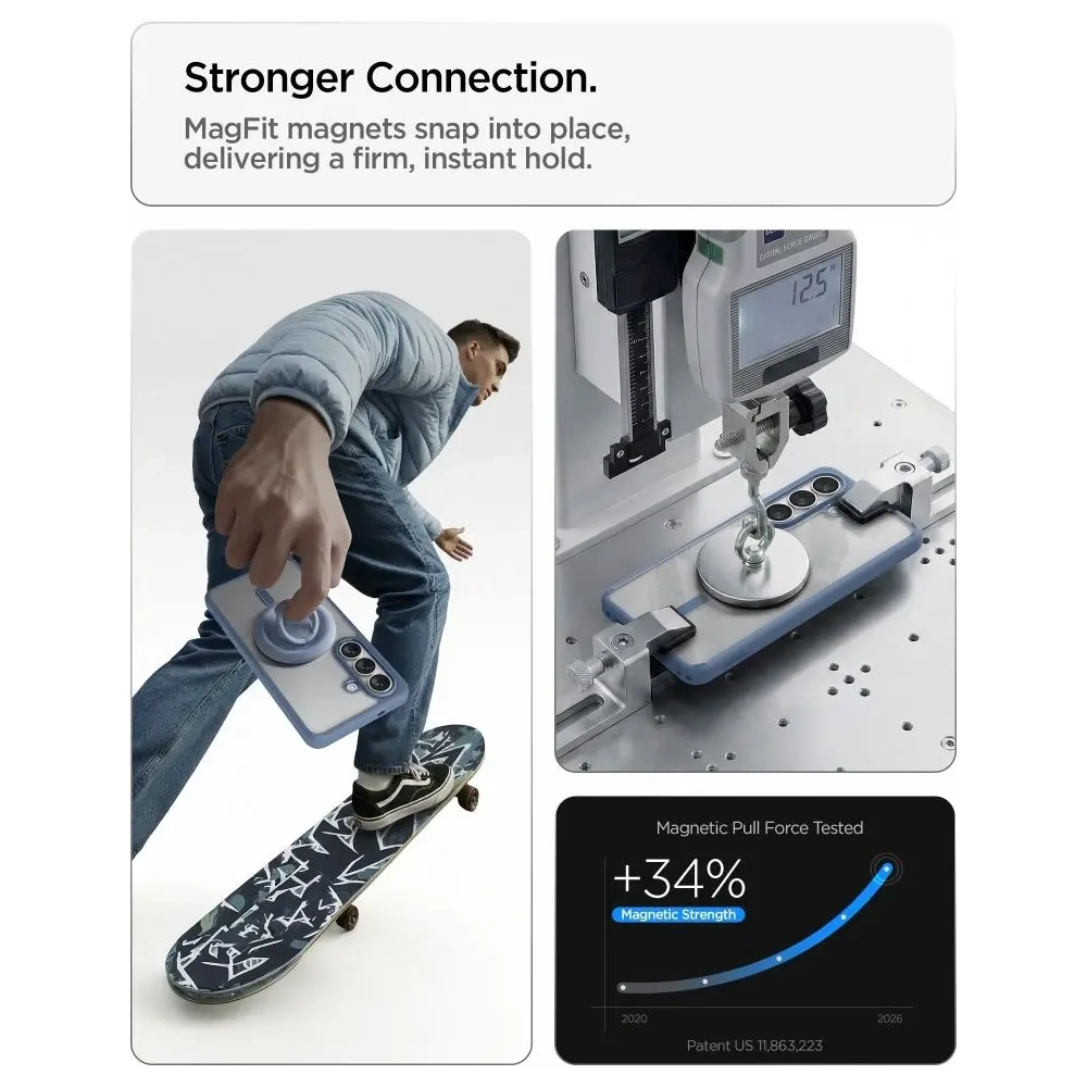 Etui Spigen Ultra Hybrid Mag MagSafe do Samsung Galaxy S26+ Plus Light Blue