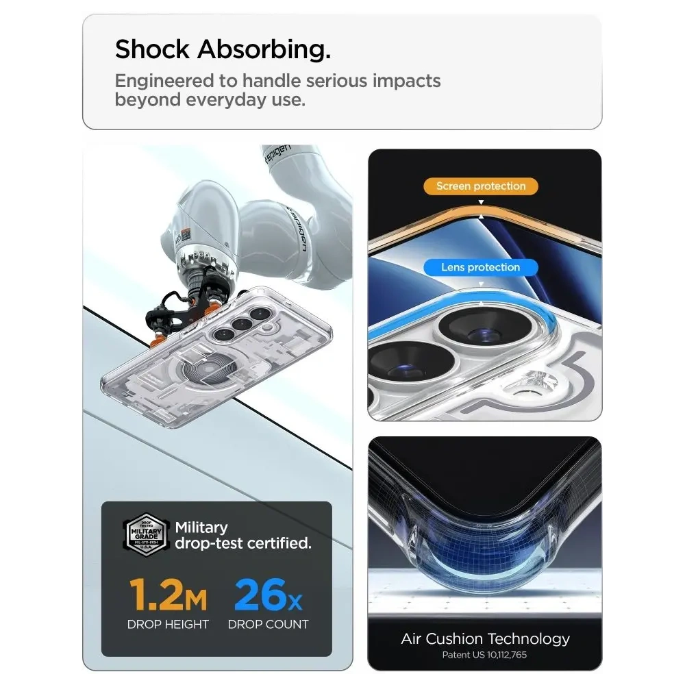 Etui Spigen Ultra Hybrid Mag MagSafe do Samsung Galaxy S26+ Plus Zero One White