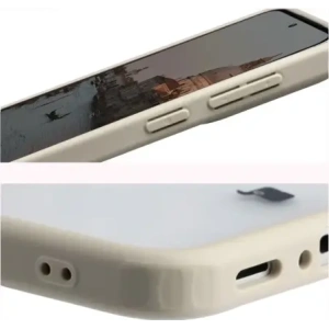 Etui z pierścieniem magnetycznym + szkło hartowane Bizon MatteO Pack do Samsung Galaxy A37 5G / A36 5G, przydymione-beżowe