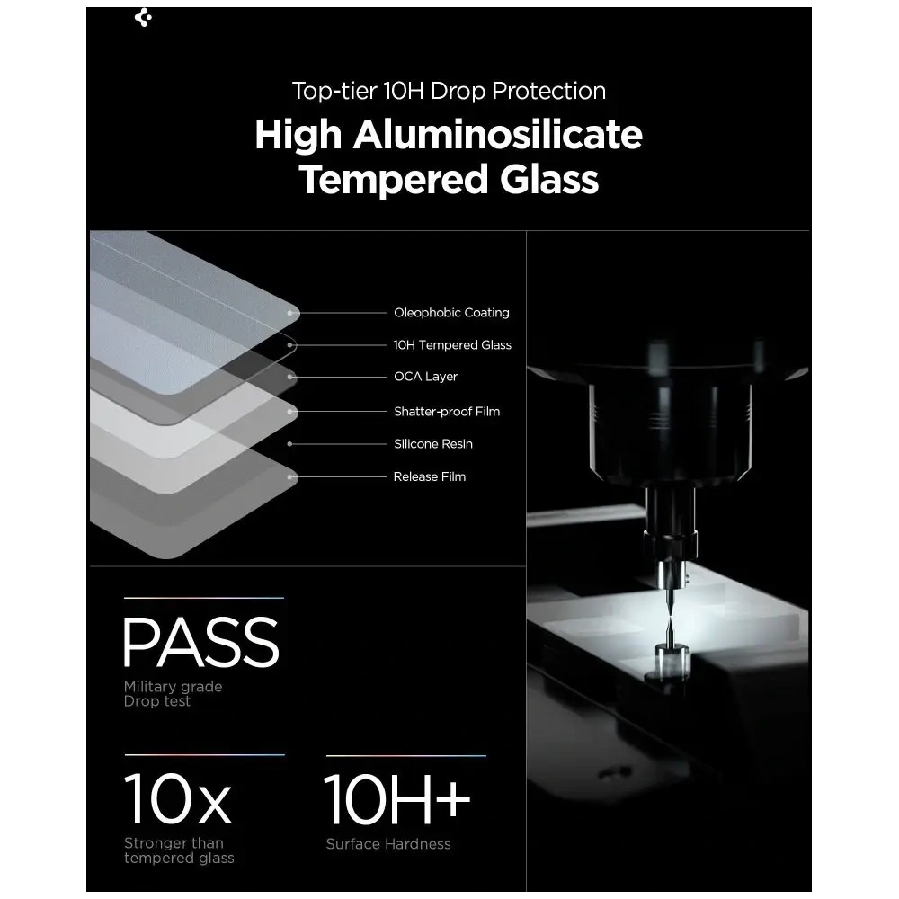 Szkło hartowane Spigen Glas.tr EZ Fit Pro AluminaCore HD do Samsung Galaxy S26+ Plus Clear