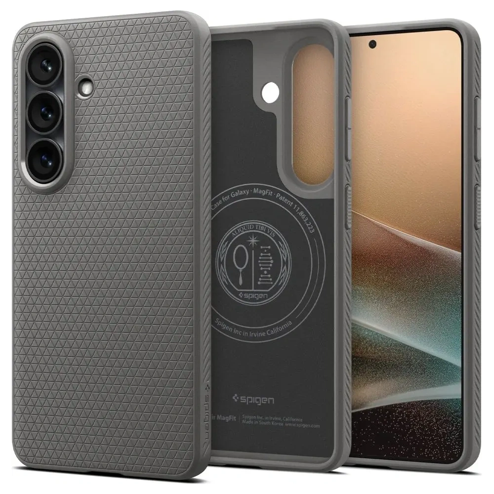 Etui Spigen Liquid Air Mag MagSafe do Samsung Galaxy S26 Marble Grey