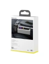Wholesale Baseus Deluxe Metal car organizer with cup holder, 2x USB charge (silver) - BSU1706SLV - {ean13} - Hurt