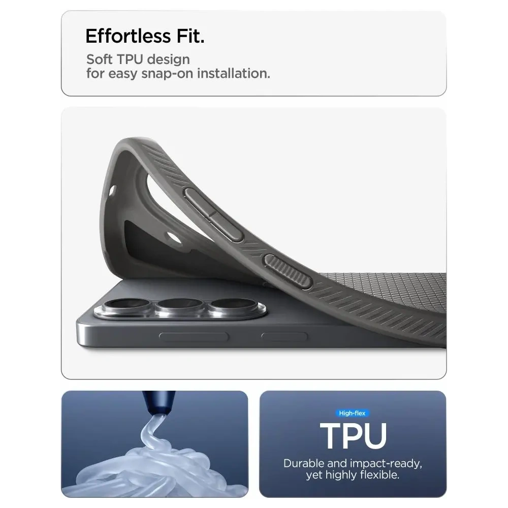 Etui Spigen Liquid Air Mag MagSafe do Samsung Galaxy S26 Marble Grey