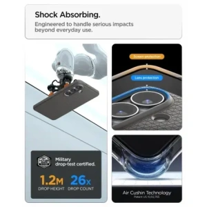 Etui Spigen Liquid Air Mag MagSafe do Samsung Galaxy S26 Marble Grey