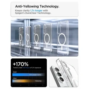 Etui Spigen Ultra Hybrid Mag MagSafe do Samsung Galaxy S26 Clear/white