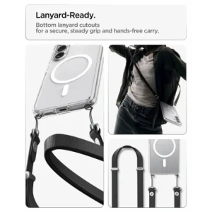 Etui Spigen Ultra Hybrid Mag MagSafe do Samsung Galaxy S26 Clear/white