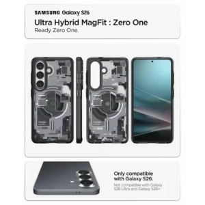 Etui Spigen Ultra Hybrid Mag MagSafe do Samsung Galaxy S26 Zero One Black