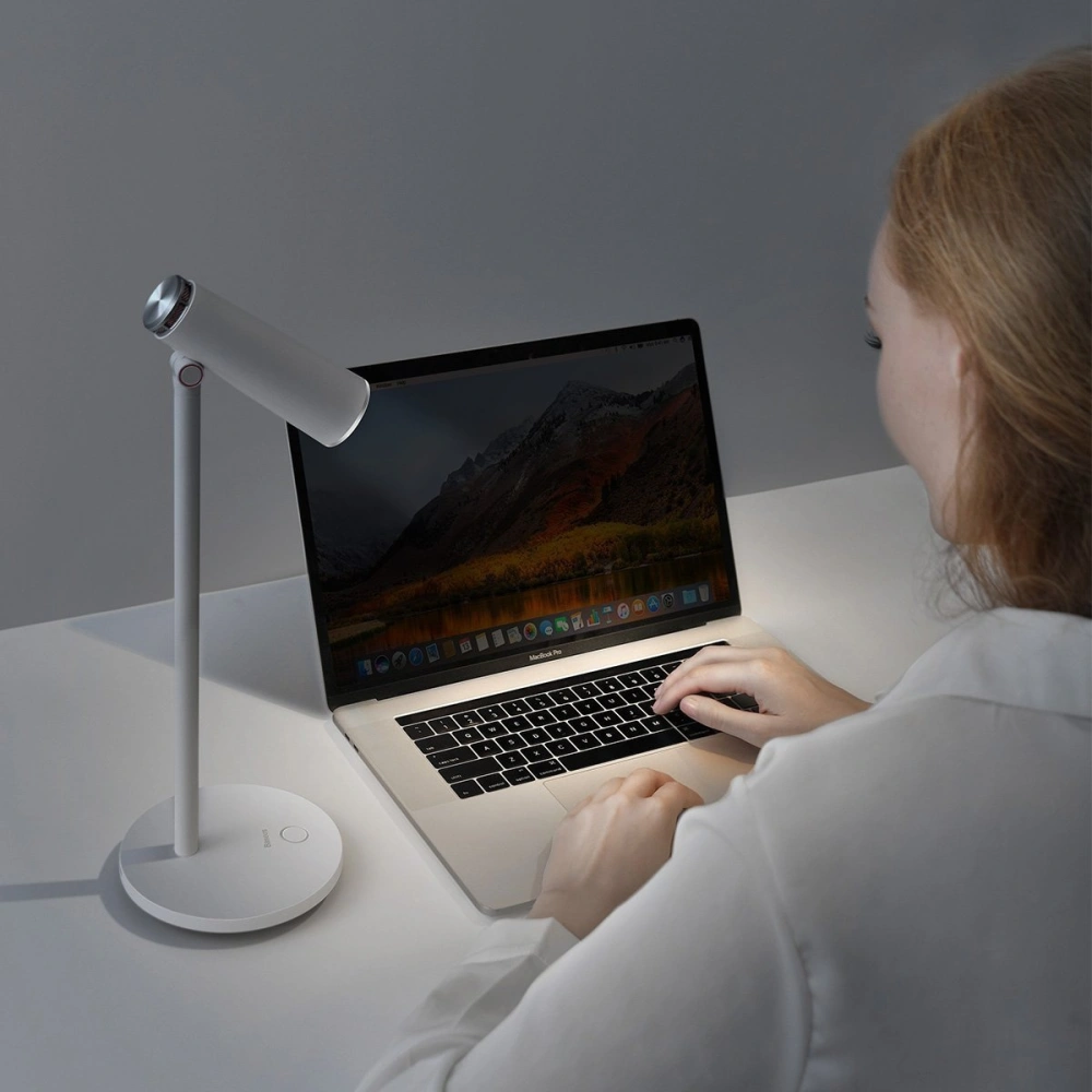 Wholesale Baseus I-Wok desk lamp rechargeable (white) - BSU1708WHT - {ean13} - Hurt
