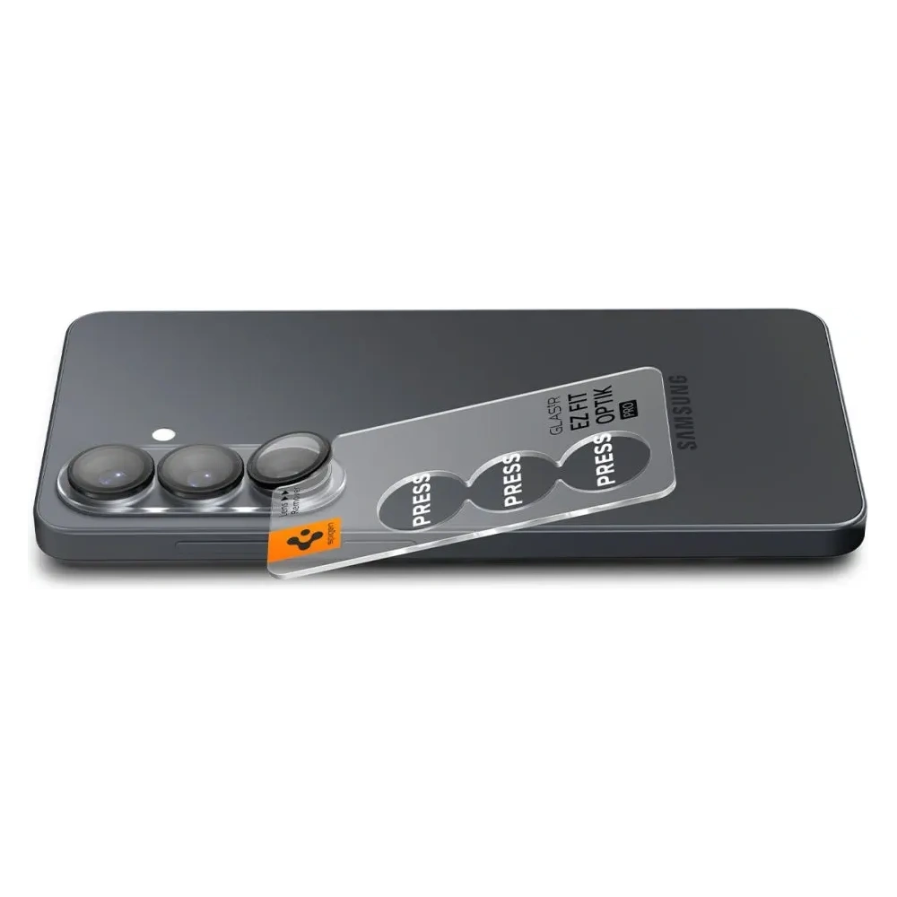 Osłona aparatu Spigen Optik Pro HD Glas.tr ez Fit Camera Protector do Samsung Galaxy S26 Black [2 PACK]