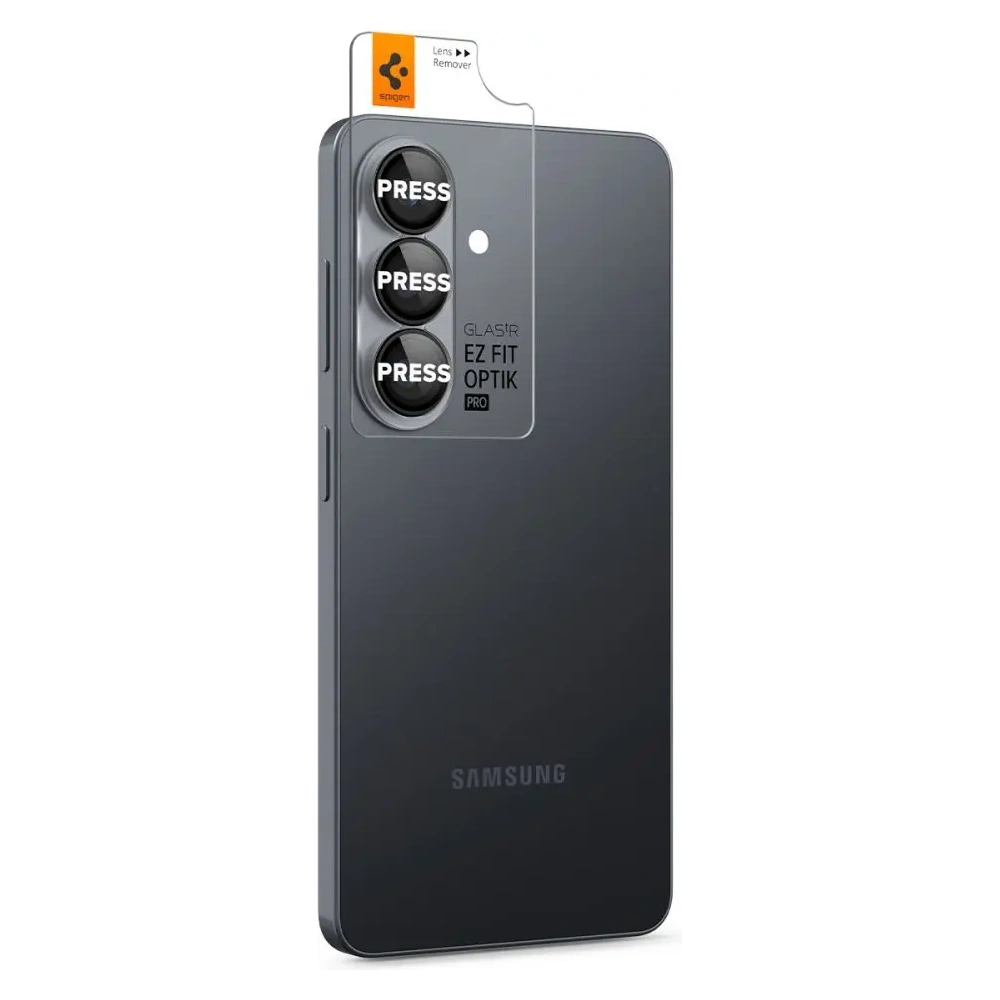 Osłona aparatu Spigen Optik Pro HD Glas.tr ez Fit Camera Protector do Samsung Galaxy S26 Black [2 PACK]