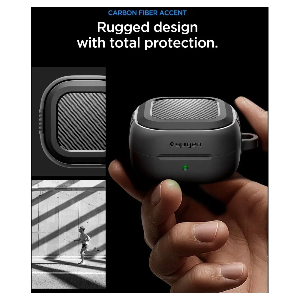 Etui Spigen Rugged Armor do Samsung Galaxy Buds 4 / 4 Pro Matte Black