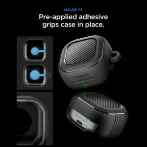 Etui Spigen Rugged Armor do Samsung Galaxy Buds 4 / 4 Pro Matte Black