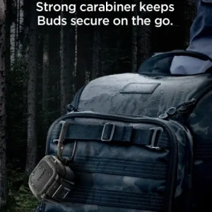 Etui Spigen Lock Fit do Samsung Galaxy Buds 4 / 4 Pro Matte Black