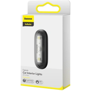 Wholesale Baseus Capsule car lamp for interior lighting, 2 pcs. (black) - BSU1709BLK - {ean13} - Hurt
