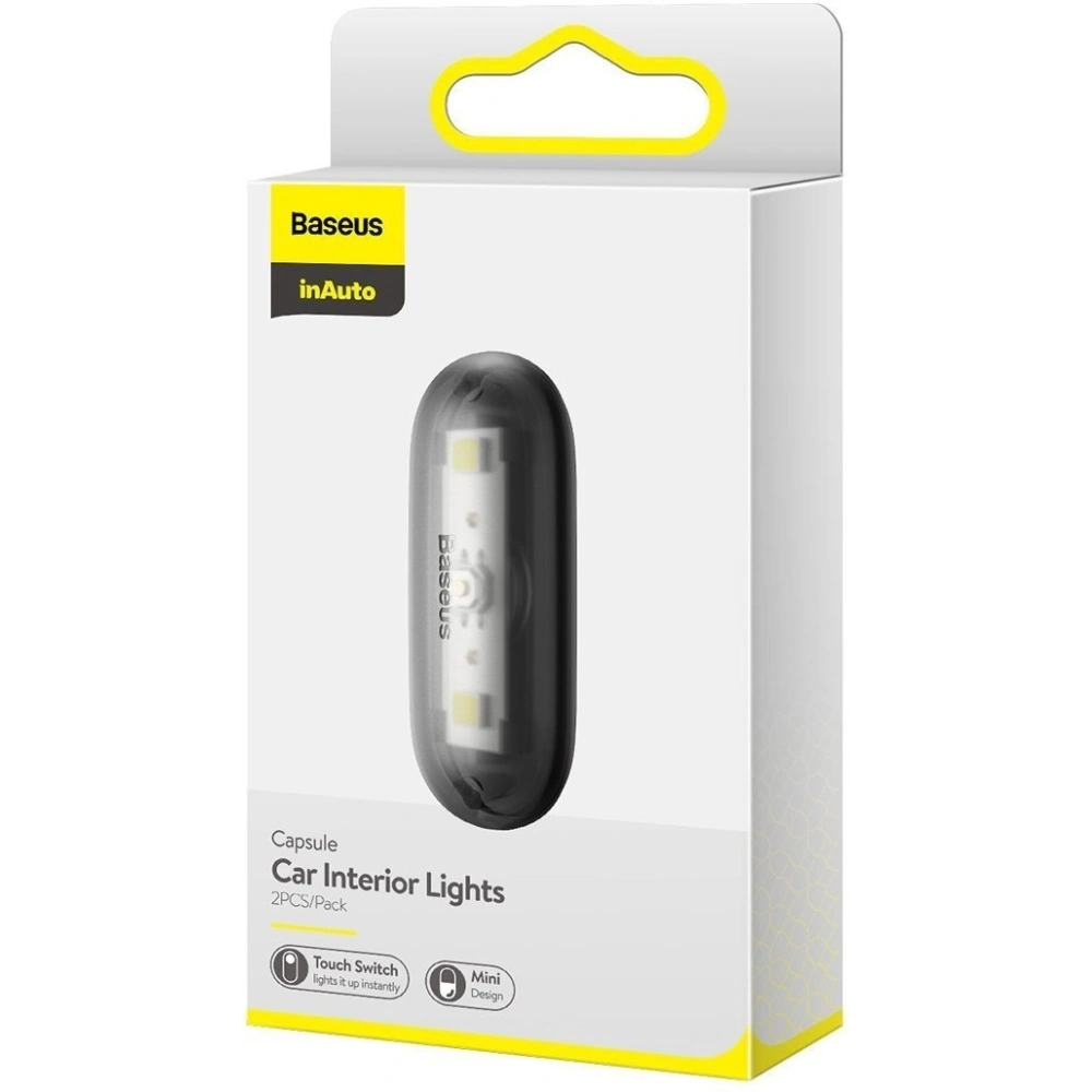 Wholesale Baseus Capsule car lamp for interior lighting, 2 pcs. (black) - BSU1709BLK - {ean13} - Hurt