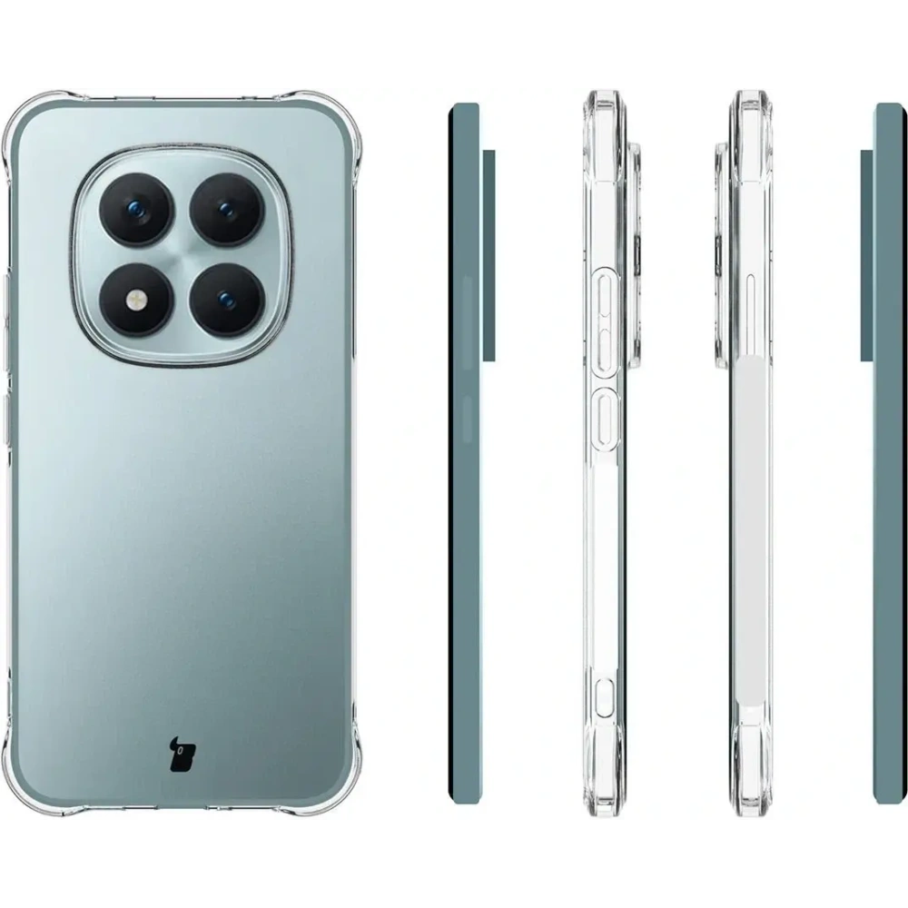 Elastyczne etui + 2x folia na ekran Bizon Case Clear Pack do Xiaomi Redmi Note 15 Pro+ Plus 5G