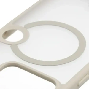 Etui z pierścieniem magnetycznym + szkło hartowane Bizon MatteO Pack do Nothing Phone (3), przydymione-beżowe