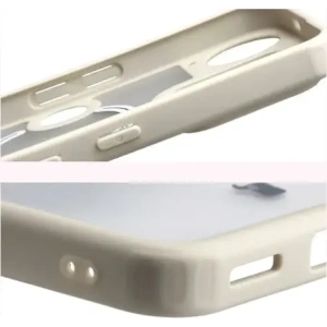 Etui z pierścieniem magnetycznym + szkło hartowane Bizon MatteO Pack do Nothing Phone (3), przydymione-beżowe