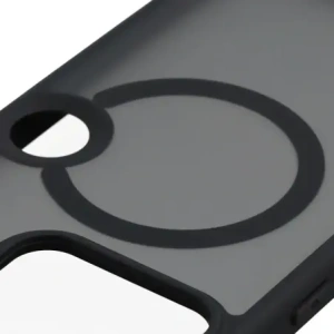 Etui z pierścieniem magnetycznym + szkło hartowane Bizon MatteO Pack do Nothing Phone (3), przydymione-czarne