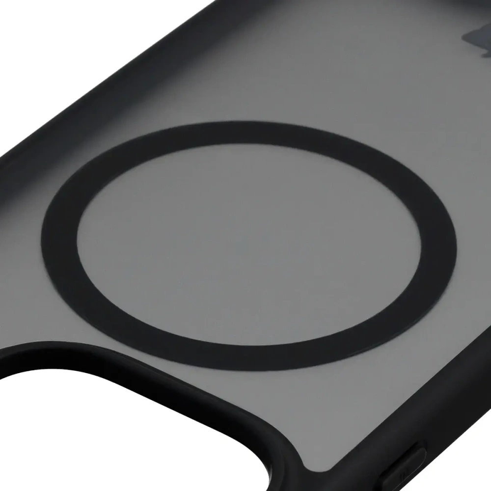 Etui z pierścieniem magnetycznym + szkło hartowane Bizon MatteO Pack do Oppo Find X9, przydymione-czarne