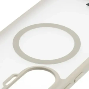 Etui z pierścieniem magnetycznym + szkło hartowane Bizon MatteO Pack do Xiaomi POCO F7, przydymione-beżowe