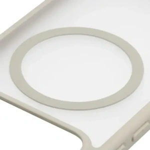 Etui z pierścieniem magnetycznym + szkło hartowane Bizon MatteO Pack do Xiaomi POCO F8 Pro, przydymione-beżowe