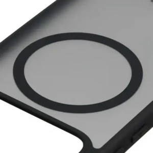 Etui z pierścieniem magnetycznym + szkło hartowane Bizon MatteO Pack do Xiaomi POCO F8 Pro, przydymione-czarne