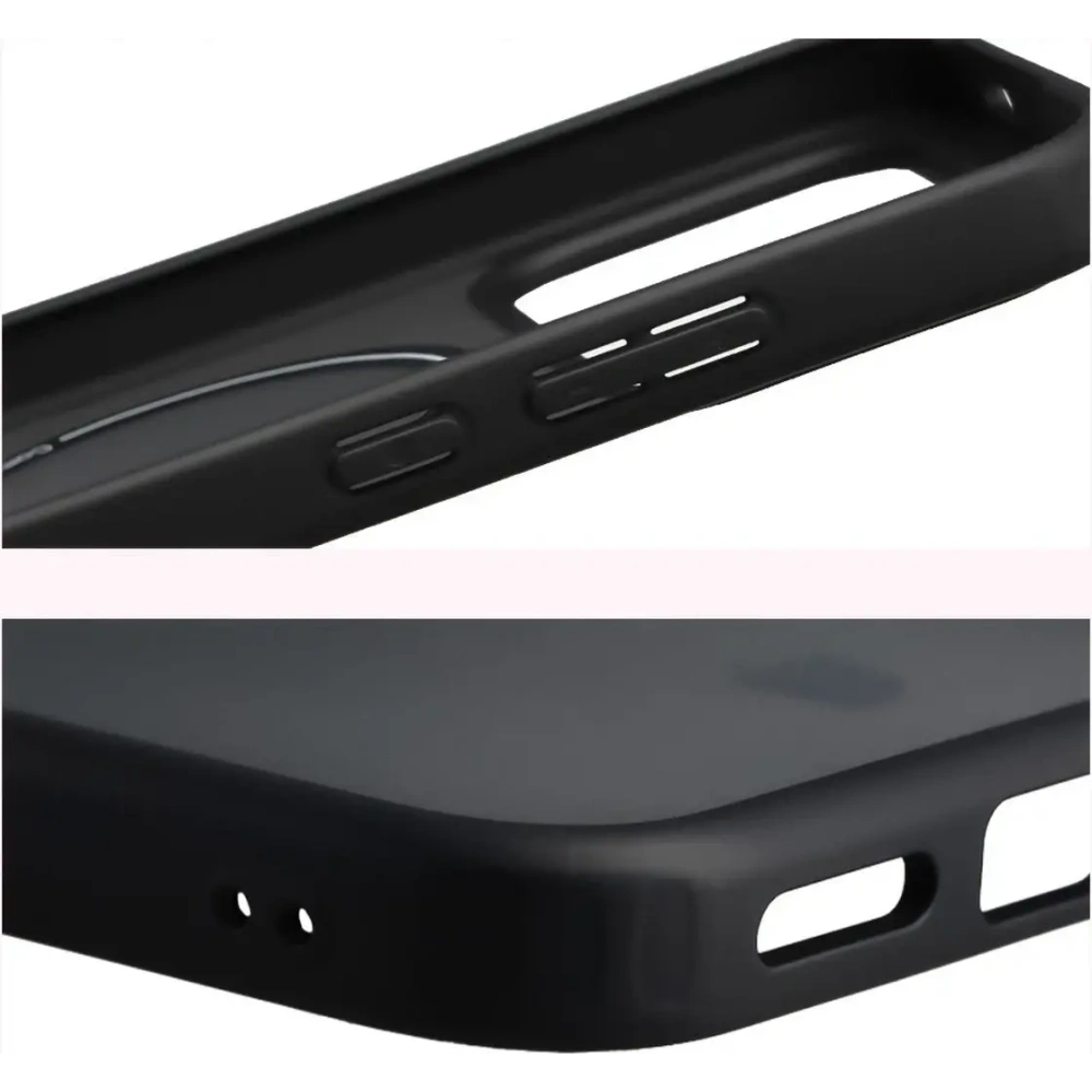 Etui z pierścieniem magnetycznym + szkło hartowane Bizon MatteO Pack do Xiaomi POCO F8 Pro, przydymione-czarne