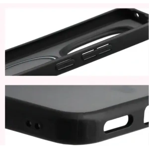 Etui z pierścieniem magnetycznym + szkło hartowane Bizon MatteO Pack do Xiaomi Redmi Note 15 Pro 5G, przydymione-czarne