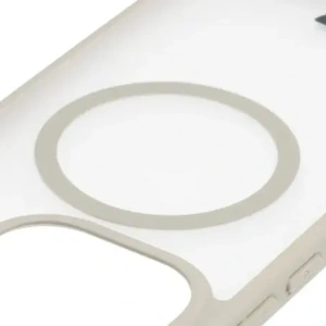 Etui z pierścieniem magnetycznym + szkło hartowane Bizon MatteO Pack do Xiaomi 15T, przydymione-beżowe