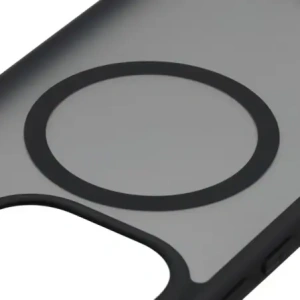 Etui z pierścieniem magnetycznym + szkło hartowane Bizon MatteO Pack do Xiaomi 15T, przydymione-czarne