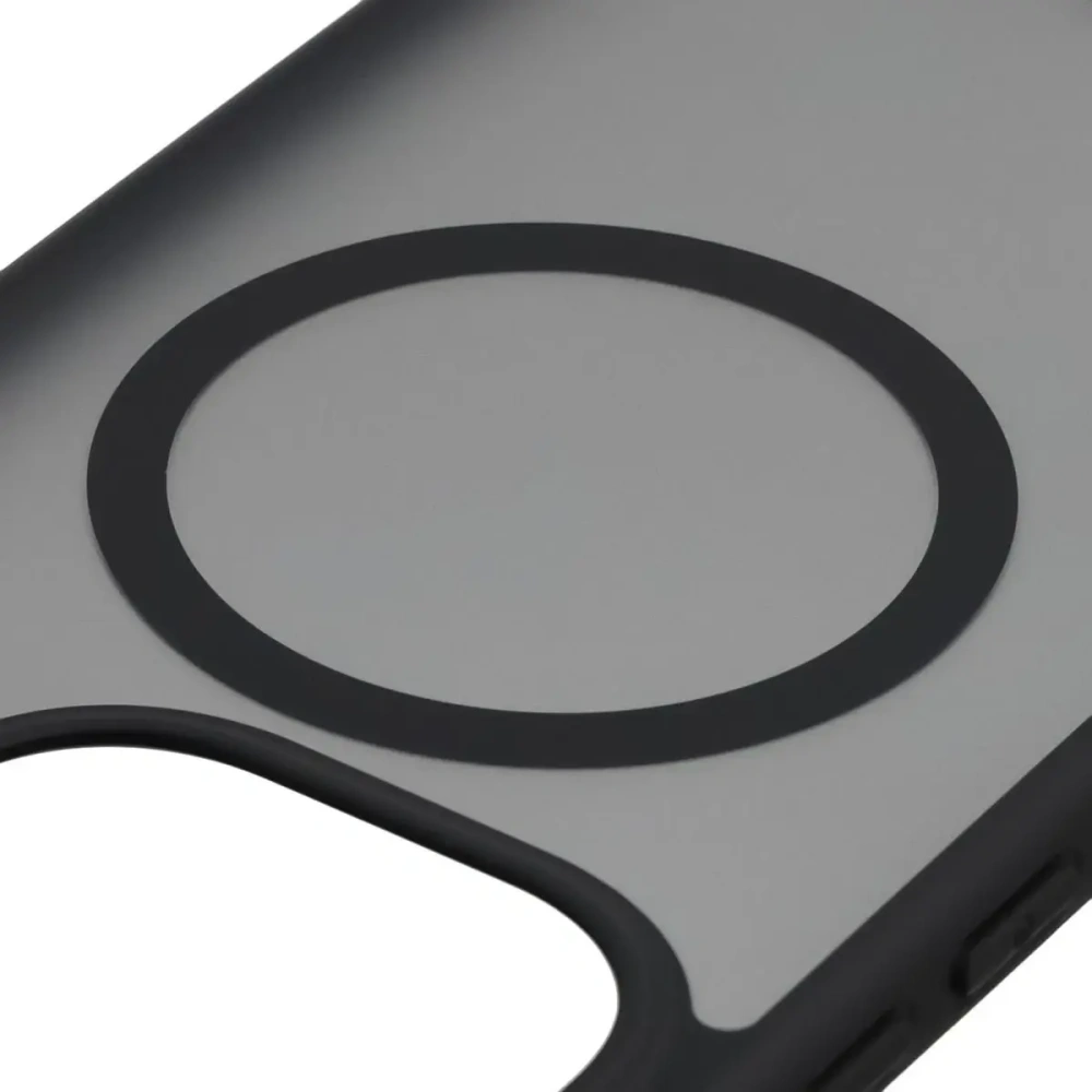 Etui z pierścieniem magnetycznym + szkło hartowane Bizon MatteO Pack do Xiaomi 15T, przydymione-czarne