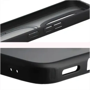 Etui z pierścieniem magnetycznym + szkło hartowane Bizon MatteO Pack do Xiaomi 15T, przydymione-czarne