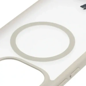 Etui z pierścieniem magnetycznym + szkło hartowane Bizon MatteO Pack do Xiaomi 15T Pro, przydymione-beżowe