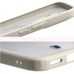 Etui z pierścieniem magnetycznym + szkło hartowane Bizon MatteO Pack do Xiaomi 15T Pro, przydymione-beżowe