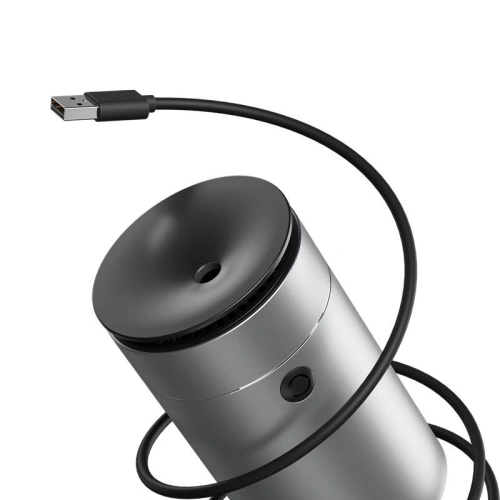 Samochodowy nawilżacz powietrza Baseus Time Aromatherapy Machine, 75ml (srebrny)