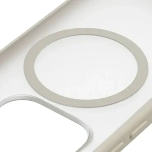 Etui z pierścieniem magnetycznym + szkło hartowane Bizon MatteO Pack do Xiaomi 17, przydymione-beżowe