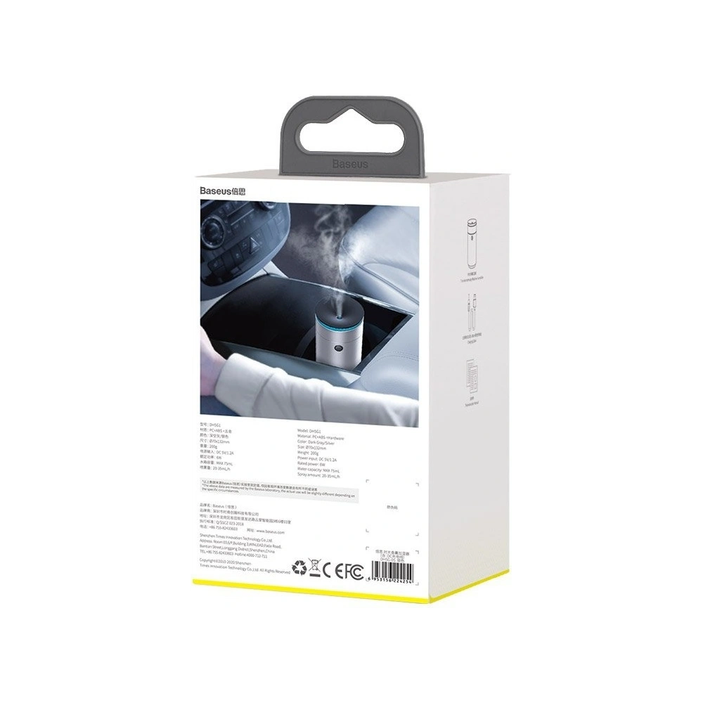 Hurtownia GSM - Auto-Luftbefeuchter Baseus Time Aromatherapiegerät, 75ml (silber) - BSU1711SLV - {ean13} - Hurt
