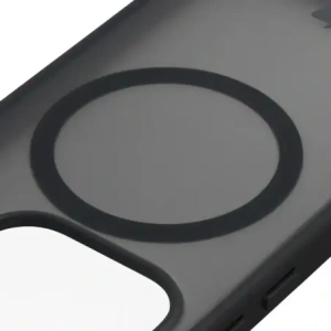 Etui z pierścieniem magnetycznym + szkło hartowane Bizon MatteO Pack do Xiaomi 17, przydymione-czarne