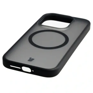Etui z pierścieniem magnetycznym + szkło hartowane Bizon MatteO Pack do Xiaomi 17, przydymione-czarne