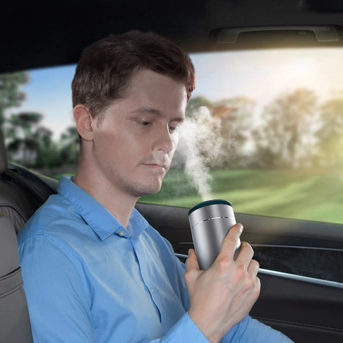 Samochodowy nawilżacz powietrza Baseus Time Aromatherapy Machine, 75ml (srebrny)